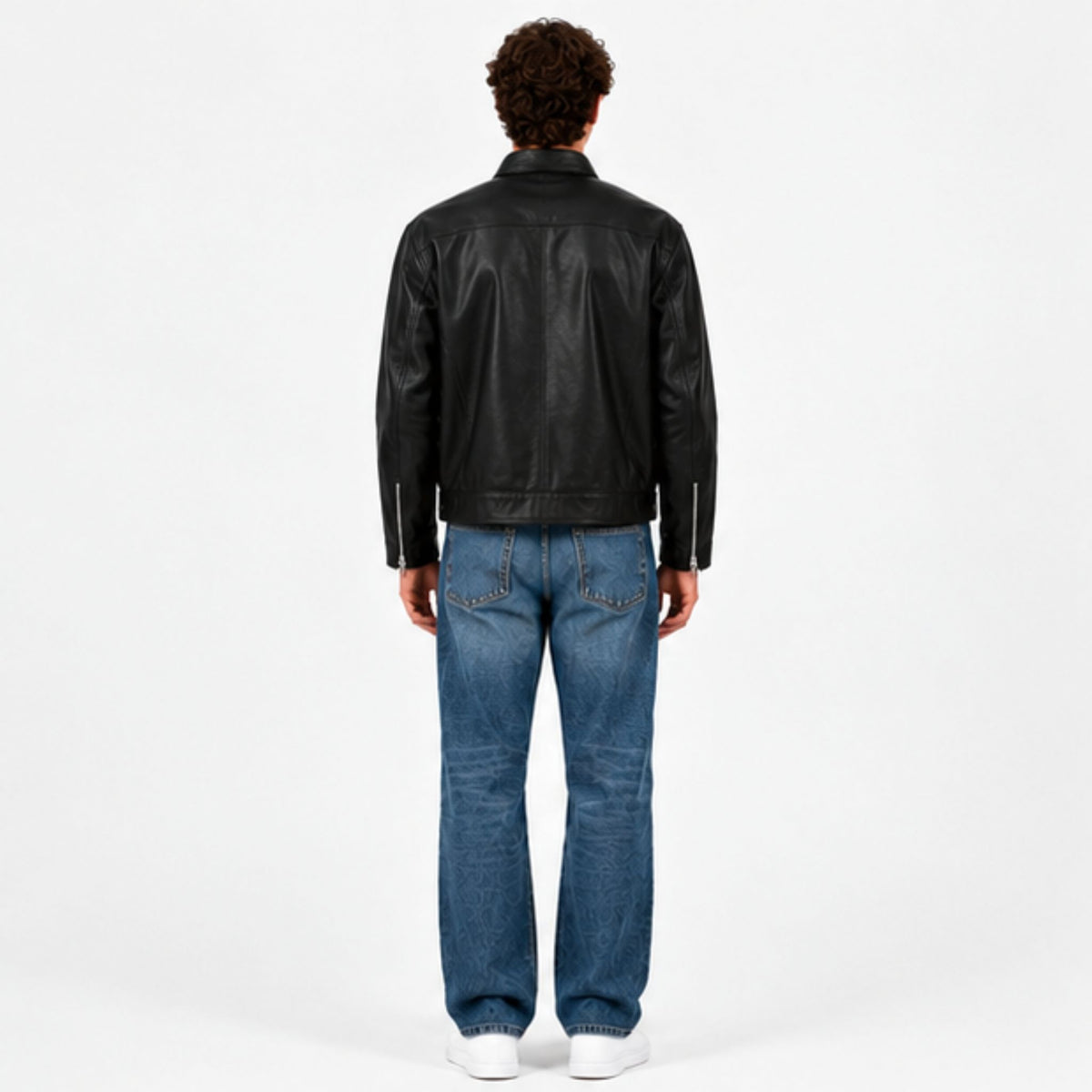 Veltino Black Leather Jacket