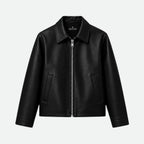 Veltino Black Leather Jacket