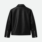 Veltino Black Leather Jacket
